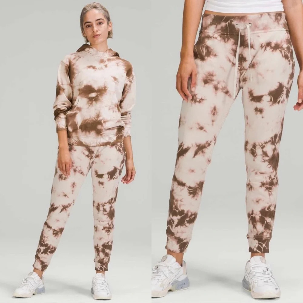 Lululemon Warm Down Jogger Pants Earth Dye Clay Size 4